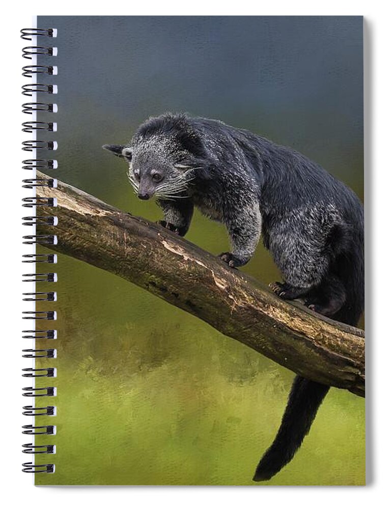 Bearcat Spiral Notebook featuring the photograph Bearcat by Eva Lechner