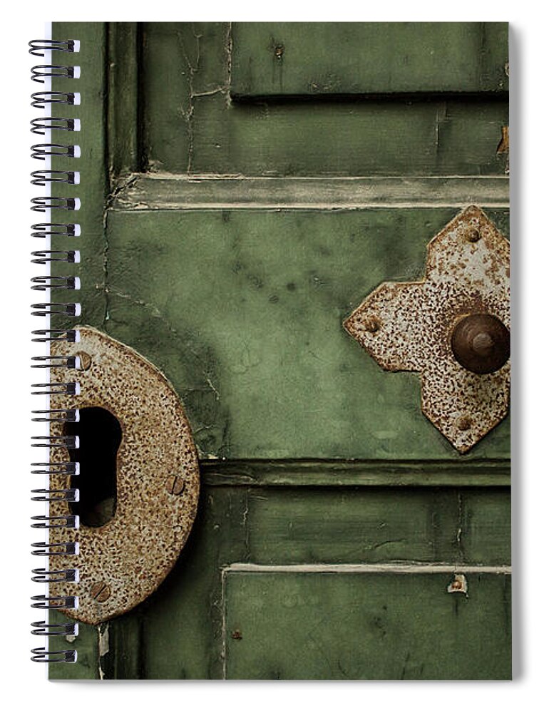 Door Spiral Notebook featuring the photograph Beautiful Antiquity by Becqi Sherman