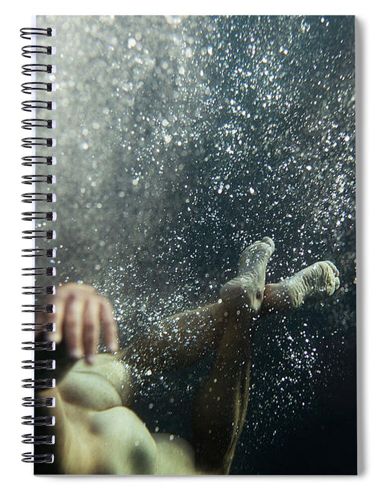 Swim Spiral Notebook featuring the photograph Beautiful Body by Gemma Silvestre
