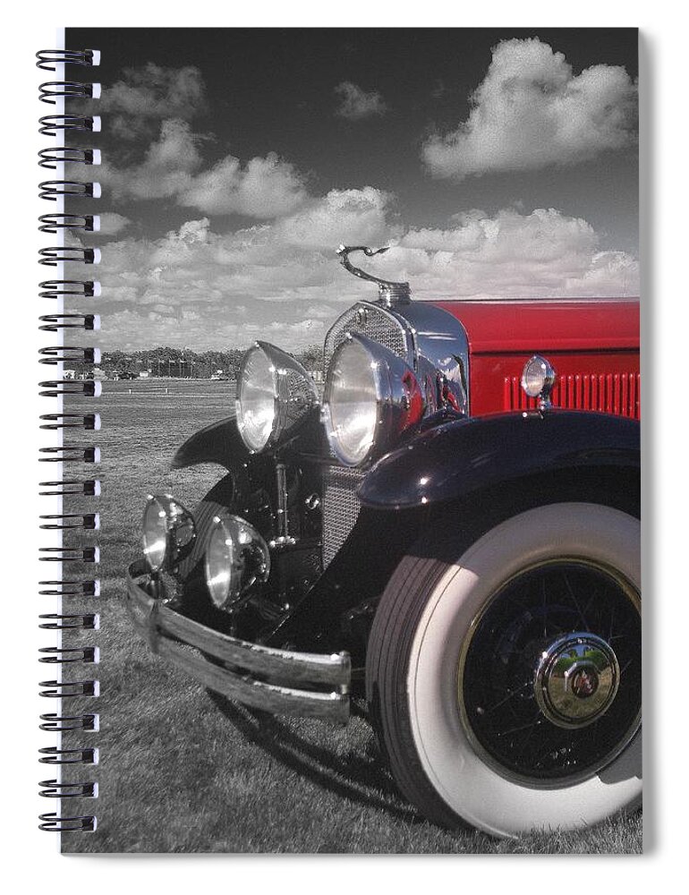 Cadillac..antique Spiral Notebook featuring the photograph Beautiful Cadillac.. by Al Swasey