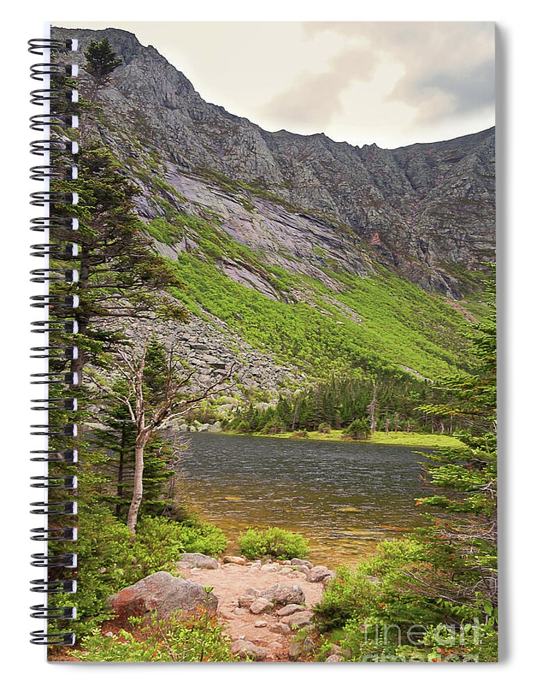 #elizabethdow Spiral Notebook featuring the photograph Beautiful Chimney Pond by Elizabeth Dow