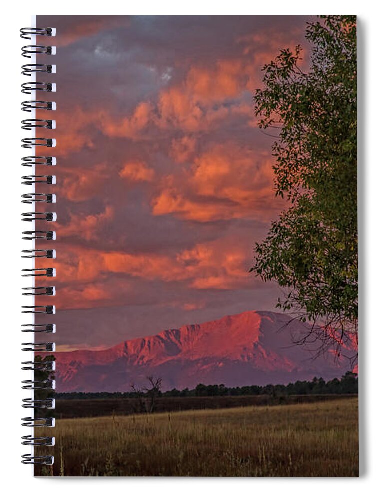 Pikes Peak Spiral Notebook featuring the photograph Beautiful Dawn by Alana Thrower
