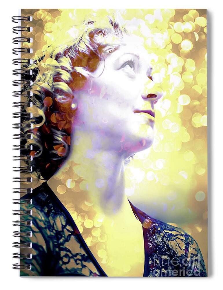 Woman Spiral Notebook featuring the photograph Beautiful Woman by Mats Silvan