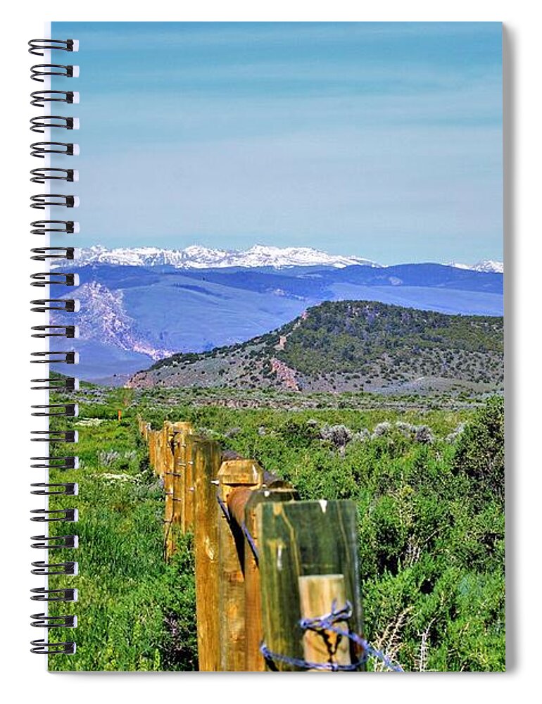Rural Landscape Spiral Notebook featuring the photograph Beautiful Wyoming by Merle Grenz