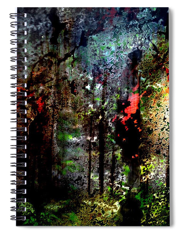 Abstract Spiral Notebook featuring the photograph Beauty in Decay by Randi Grace Nilsberg