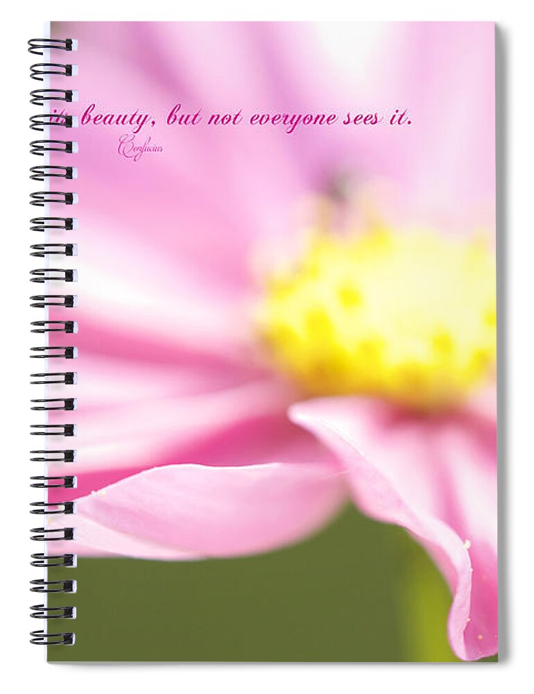 Cosmos Spiral Notebook featuring the photograph Beauty by Carol Senske