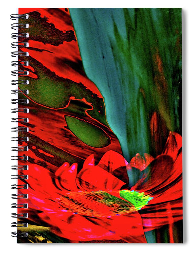 Flower Spiral Notebook featuring the photograph Beauty of a flower abstract by Jeff Swan
