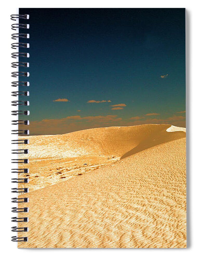 White Sands Spiral Notebook featuring the photograph Beauty of White Sands by Jeff Swan