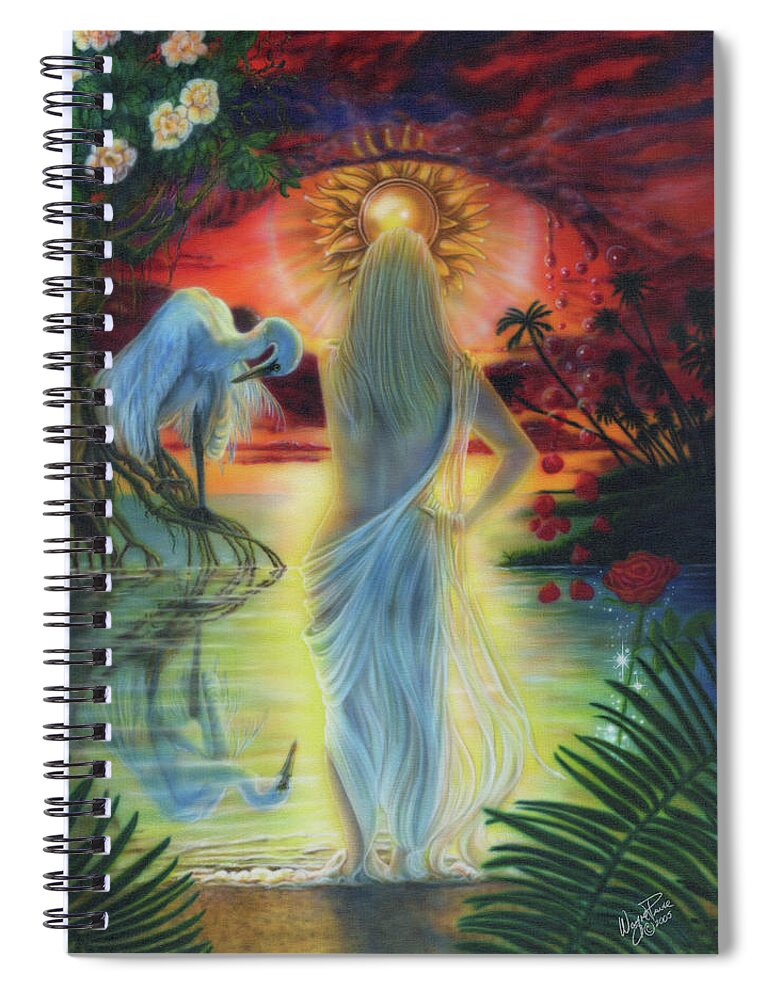 North Dakota Artist Spiral Notebook featuring the painting Beauty by Wayne Pruse