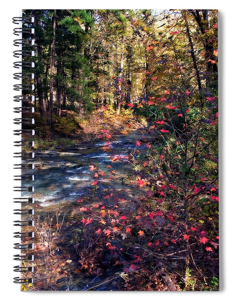 Autumn Spiral Notebook featuring the photograph Beavers Bend by Lana Trussell