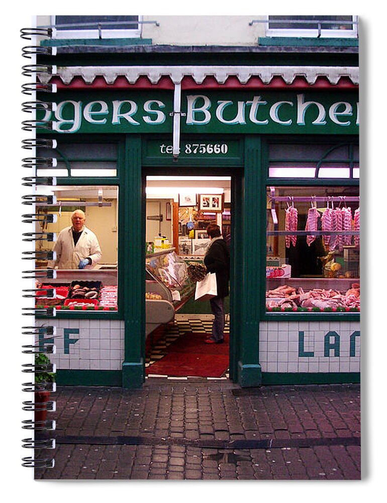 Butcher Spiral Notebook featuring the photograph Beef Lamb by Tim Nyberg