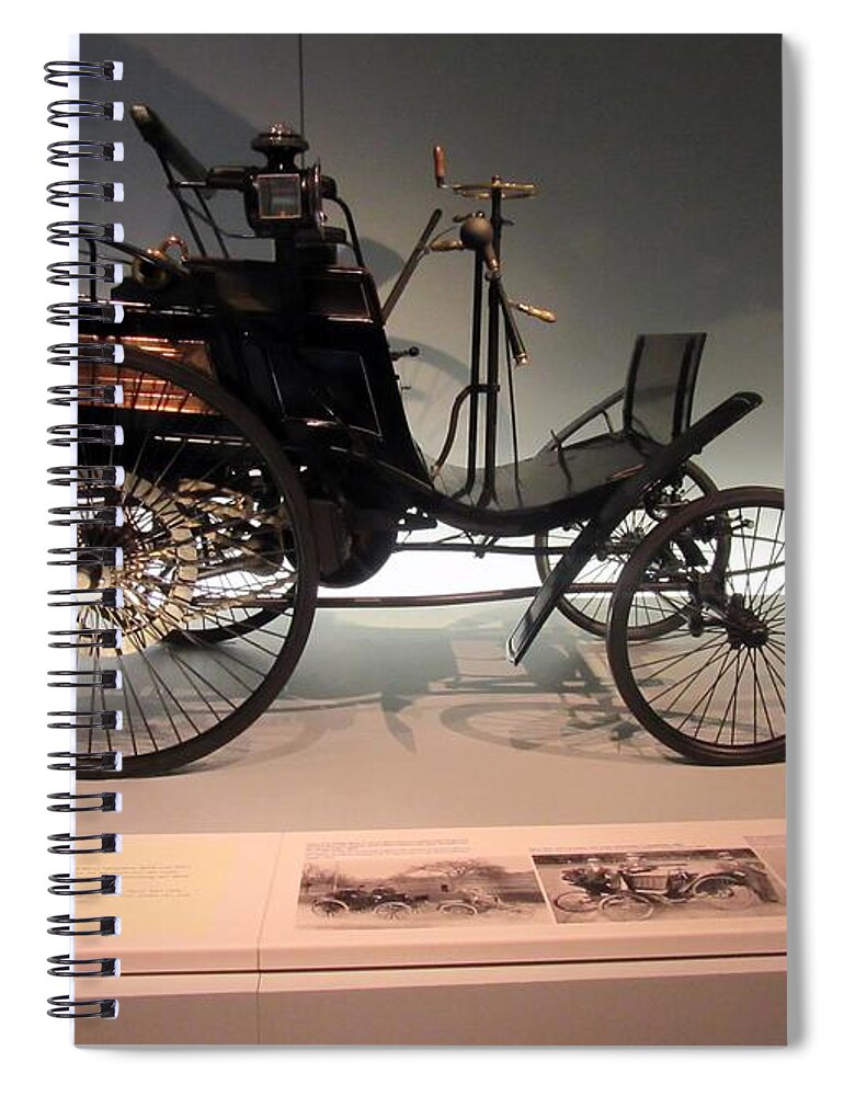 Car Spiral Notebook featuring the photograph Before The Car by Vesna Martinjak