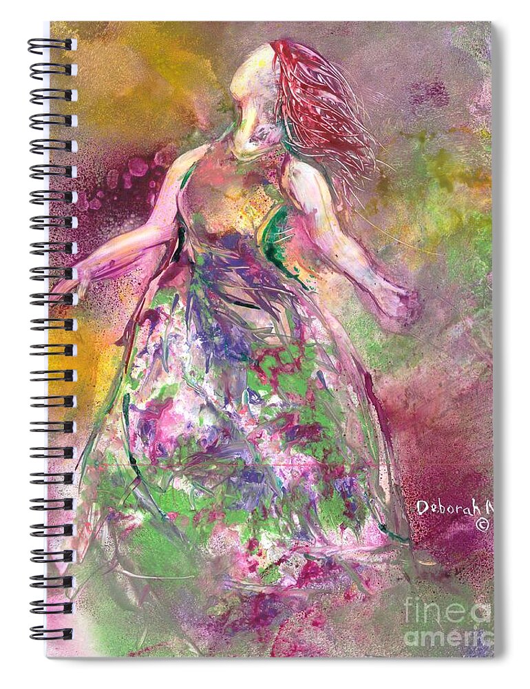 Woman Spiral Notebook featuring the painting Behold My Beloved by Deborah Nell