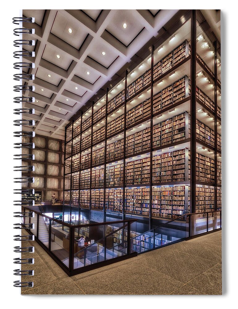 Yale University Library Spiral Notebook featuring the photograph Beinecke Rare Book and Manuscript Library by Susan Candelario