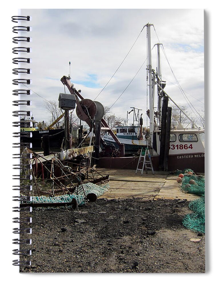 Nj Shore Spiral Notebook featuring the photograph Belford NJ 3 by Leonardo Ruggieri