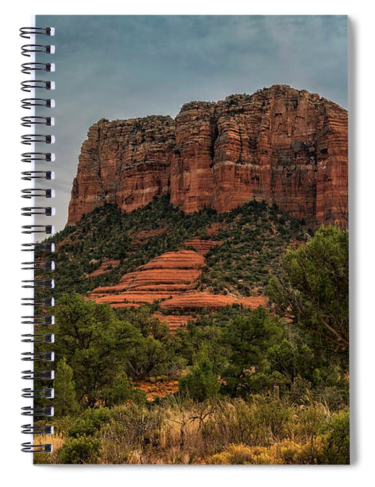 Sedona Spiral Notebook featuring the photograph Courthouse Butte - Sedona by Saija Lehtonen