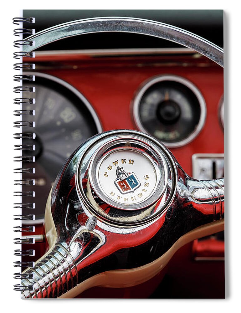 Automotive Spiral Notebook featuring the photograph Belvedere Dash by Dennis Hedberg