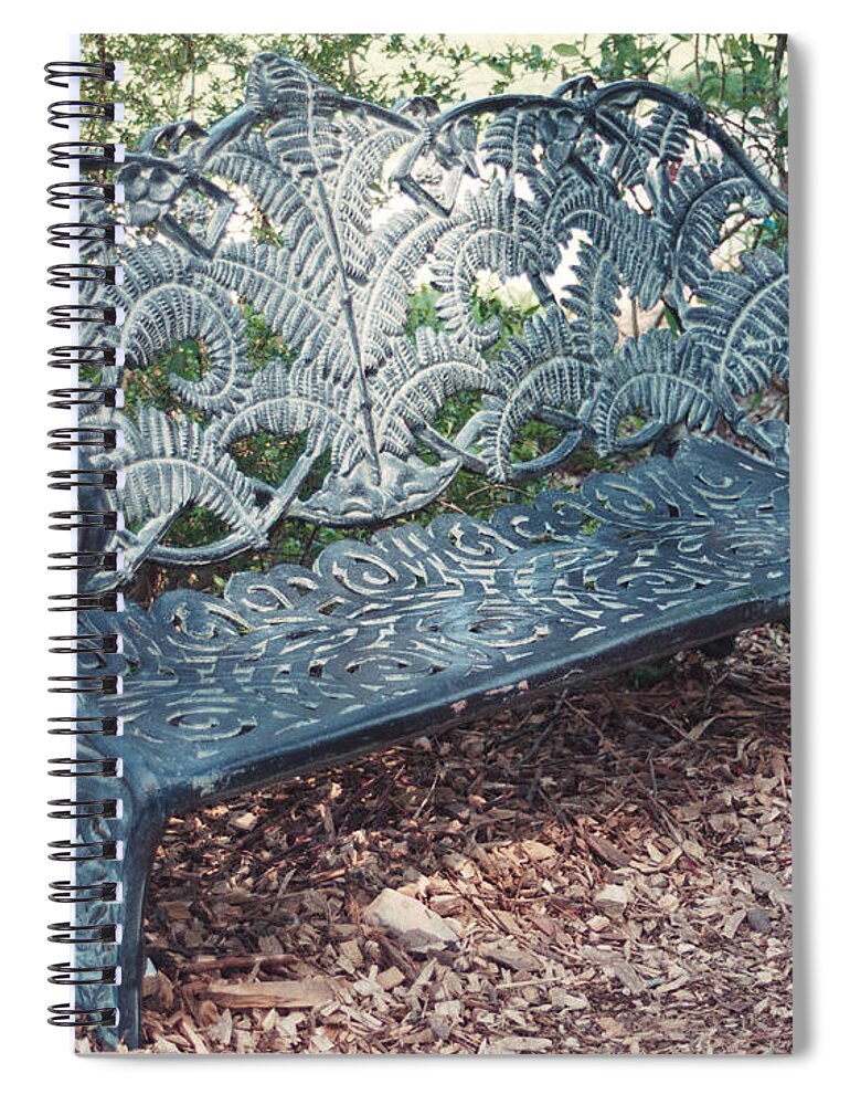 Bench Spiral Notebook featuring the photograph Bench by Allen Nice-Webb