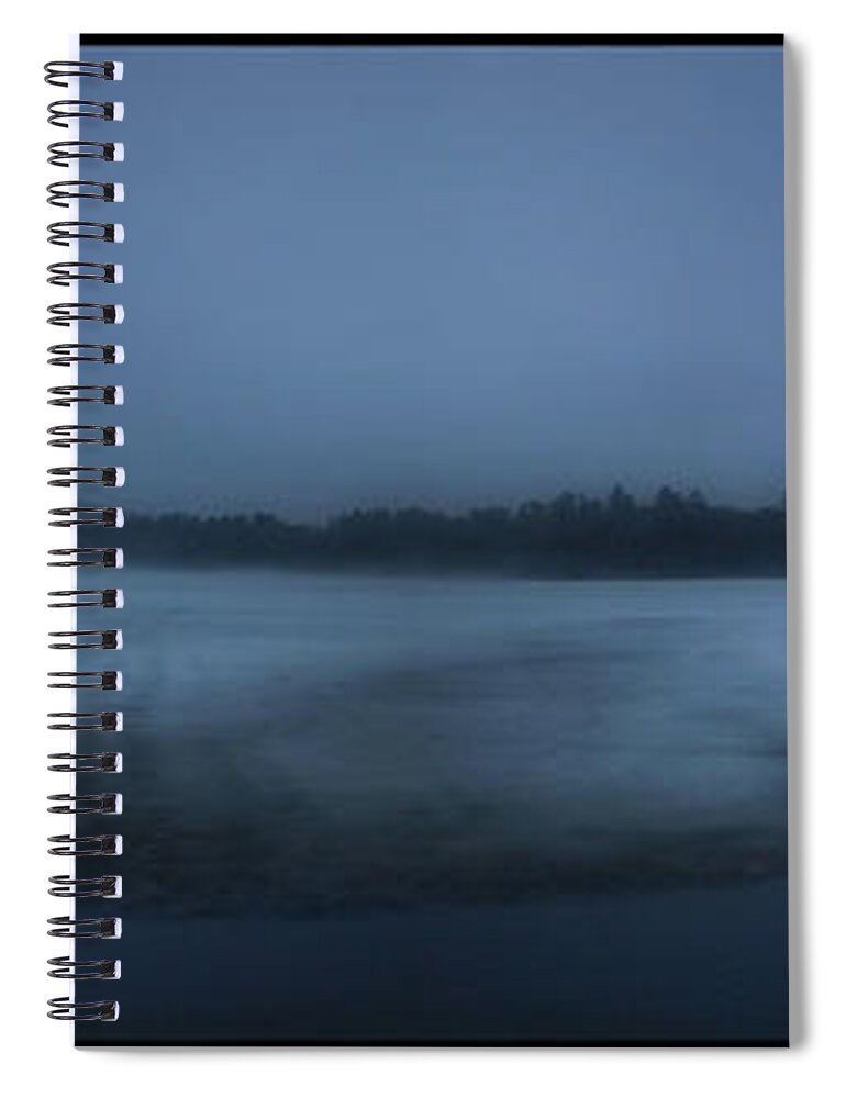 Berry Pond Spiral Notebook featuring the photograph Berry Pond Twilight by John Meader