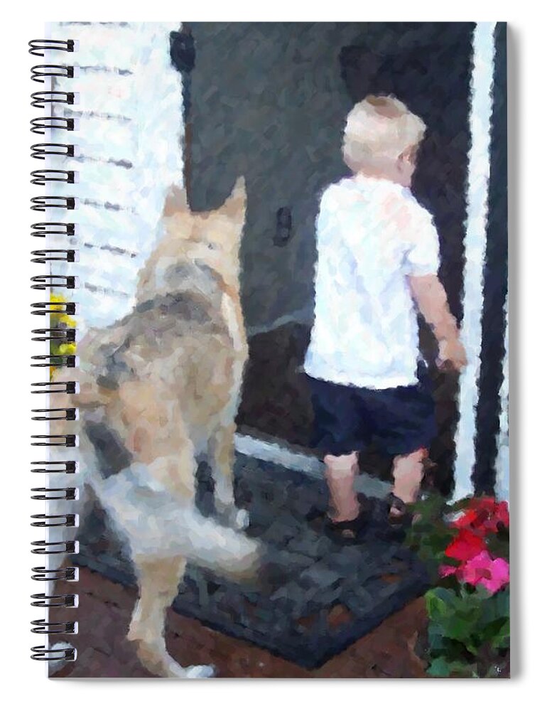 Dogs Spiral Notebook featuring the photograph Best Friends by Debbi Granruth