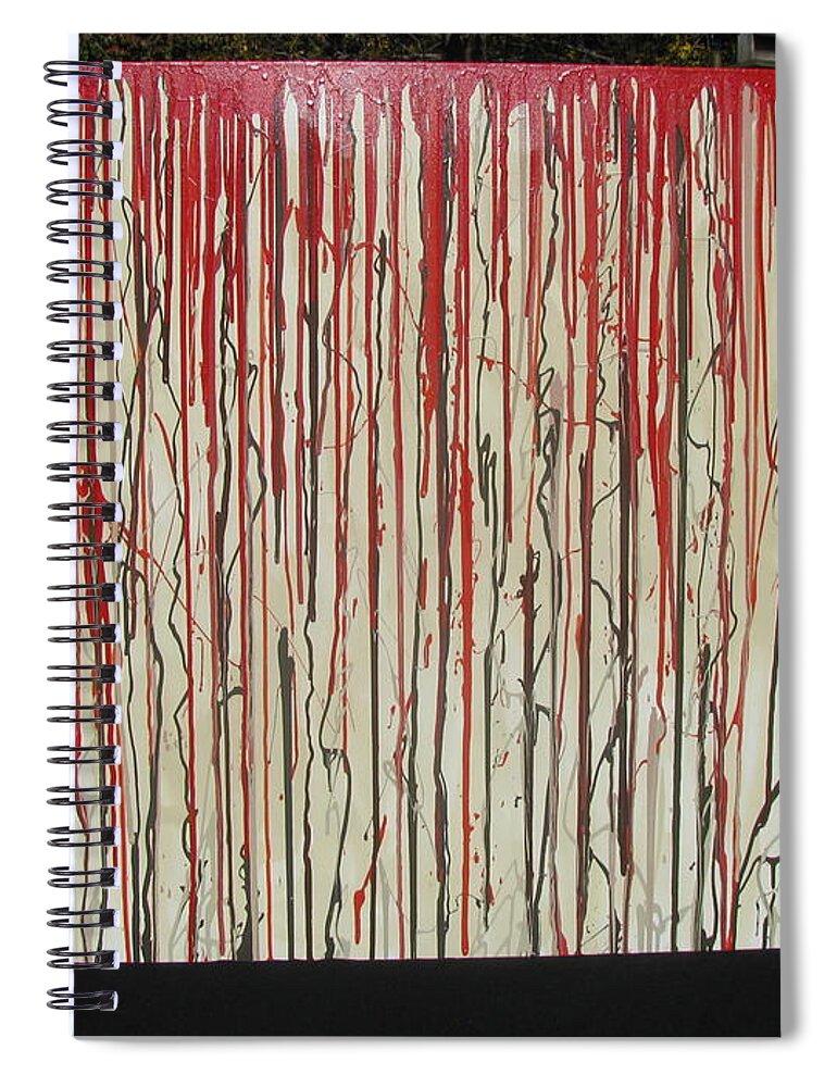 Blood Spiral Notebook featuring the painting Betrayal by Jacqueline Athmann