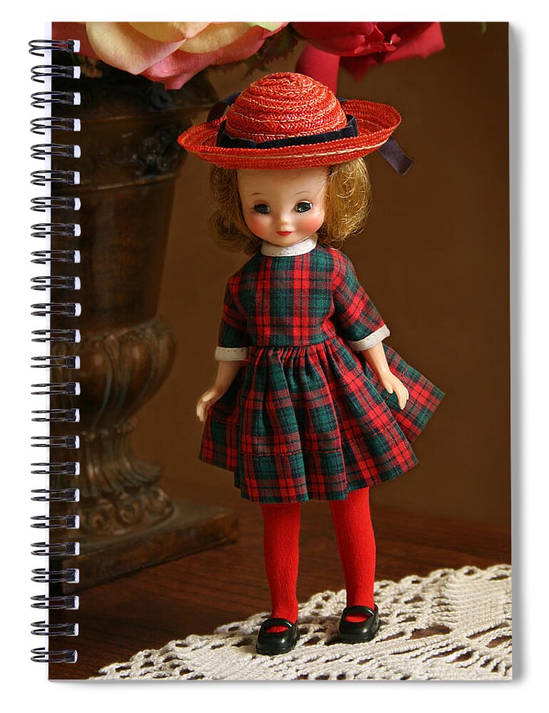 Betsy Spiral Notebook featuring the photograph Betsy Doll by Marna Edwards Flavell