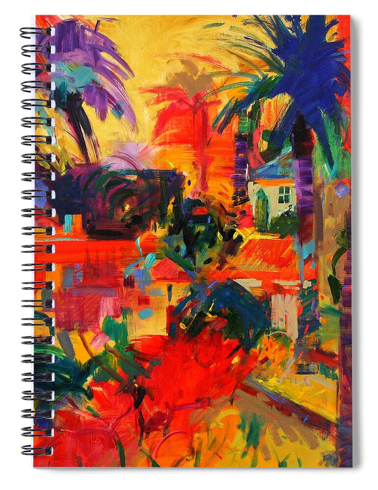 Beverly Hills Spiral Notebook featuring the painting Beverly Hills by Peter Graham