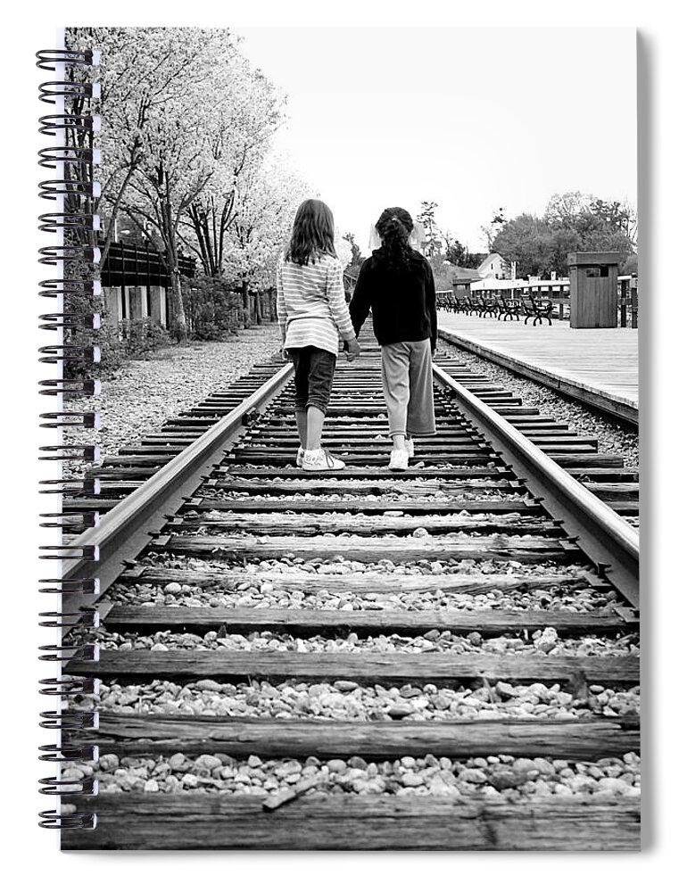 Friends Spiral Notebook featuring the photograph BFF's by Greg Fortier