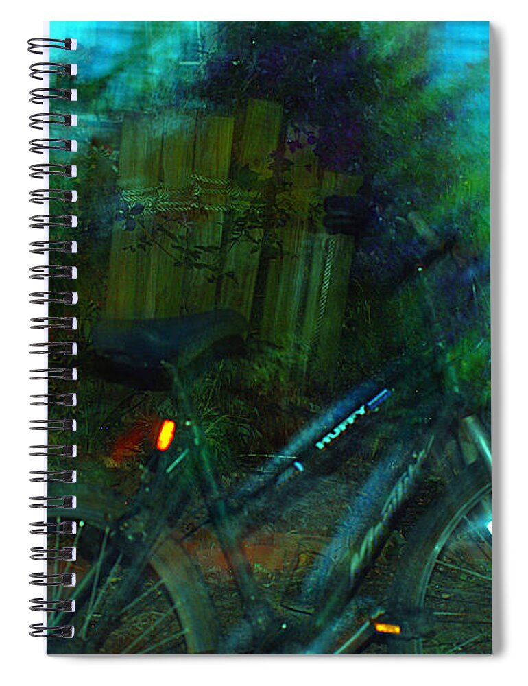 Clay Spiral Notebook featuring the photograph Bicycle by Clayton Bruster