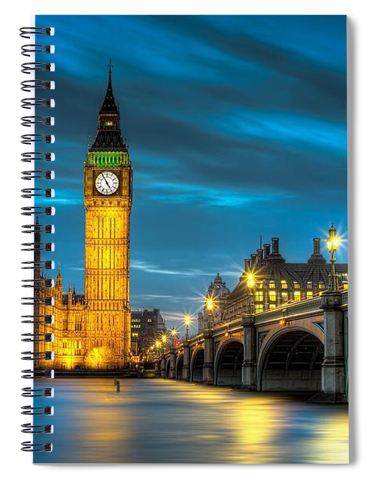 Big Ben Spiral Notebook featuring the photograph Big Ben by Jackie Russo