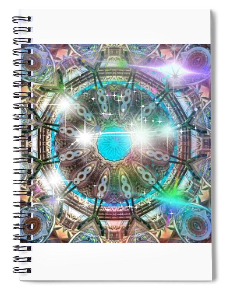 Wall Art Spiral Notebook featuring the digital art Big dipper by Cepiatone Fine Art Callie E Austin