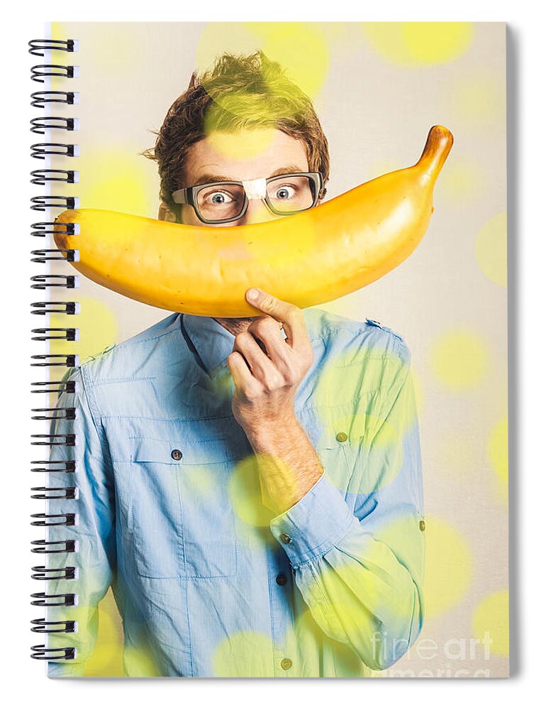 Food Spiral Notebook featuring the photograph Big healthy eating smiles by Jorgo Photography