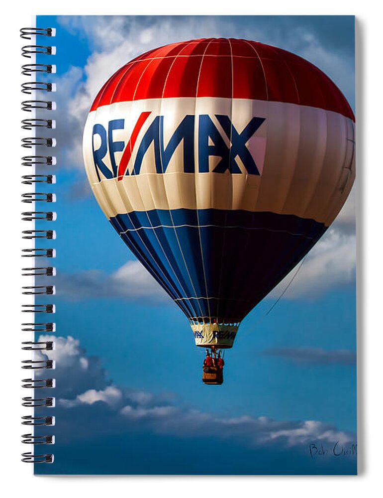  Spiral Notebook featuring the photograph Big Max RE MAX by Bob Orsillo