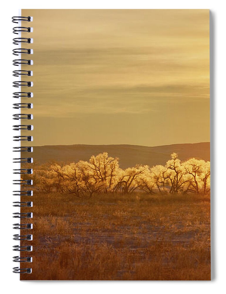 Sunrise Spiral Notebook featuring the photograph Big Sandy Sun by Todd Klassy