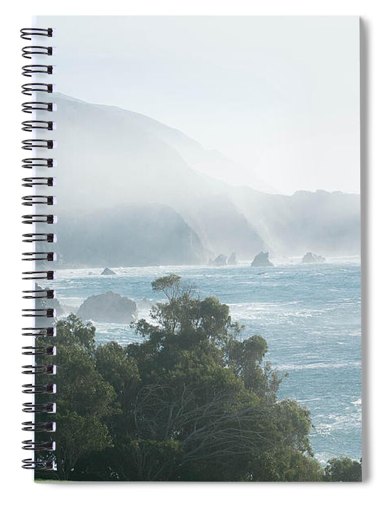 Big Sur Spiral Notebook featuring the photograph Big Sur Fog by Brian Green
