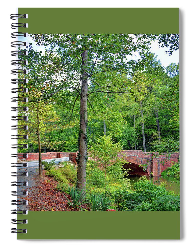 Biltmore Spiral Notebook featuring the photograph Biltmore Bridge by Savannah Gibbs