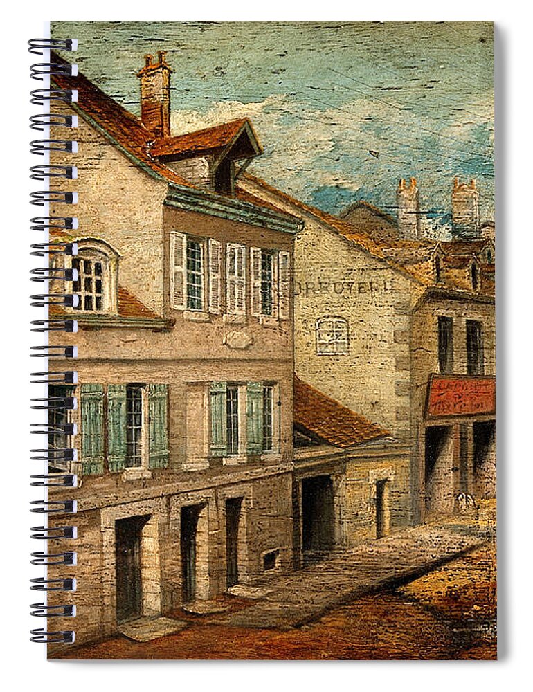 Historic Spiral Notebook featuring the photograph Birthplace Of Louis Pasteur by Wellcome Images