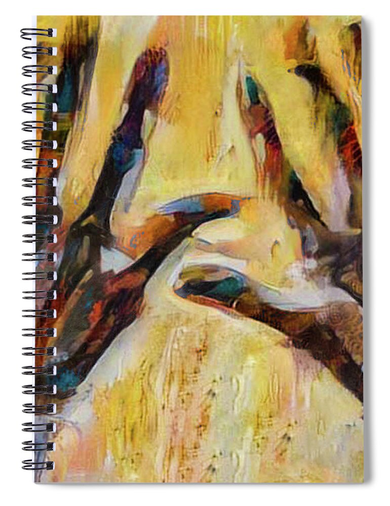 Elton John Spiral Notebook featuring the digital art Bitter Fingers by Steve Taylor