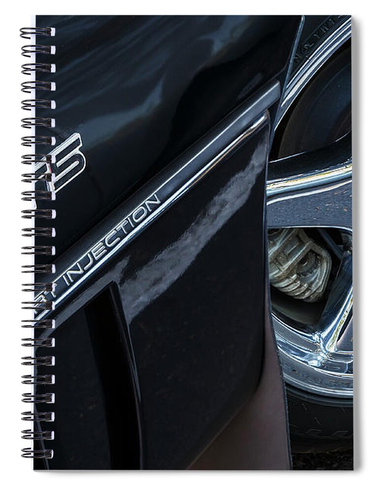 Chevrolet Spiral Notebook featuring the photograph Black C4 ZR1 by Dennis Hedberg