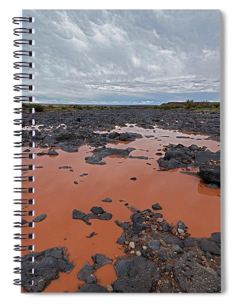 Tom Daniel Spiral Notebook featuring the photograph Black Falls Crossing by Tom Daniel