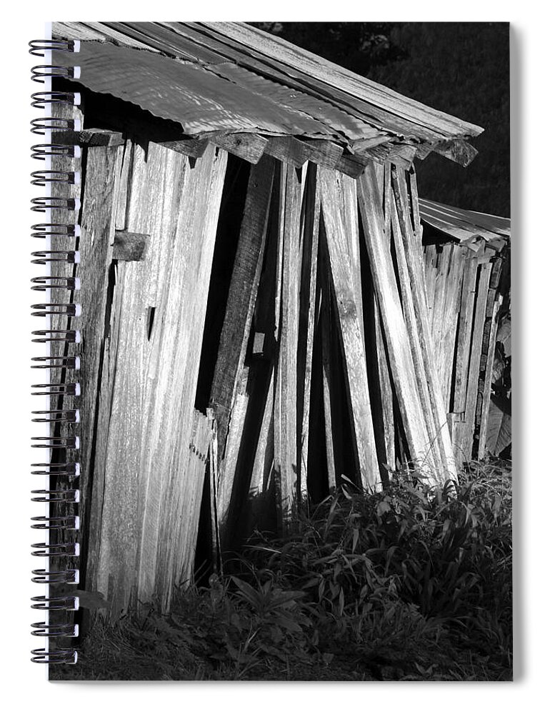 Ansel Adams Spiral Notebook featuring the photograph Blackburn-barn by Curtis J Neeley Jr