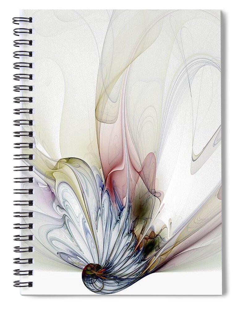 Digital Art Spiral Notebook featuring the digital art Blow Away by Amanda Moore