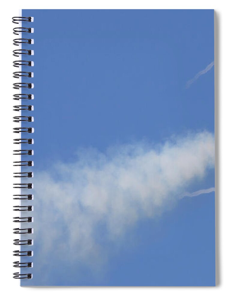 Blue Angels Spiral Notebook featuring the photograph Blue Angel 7 Vortices and Condensation by John Daly