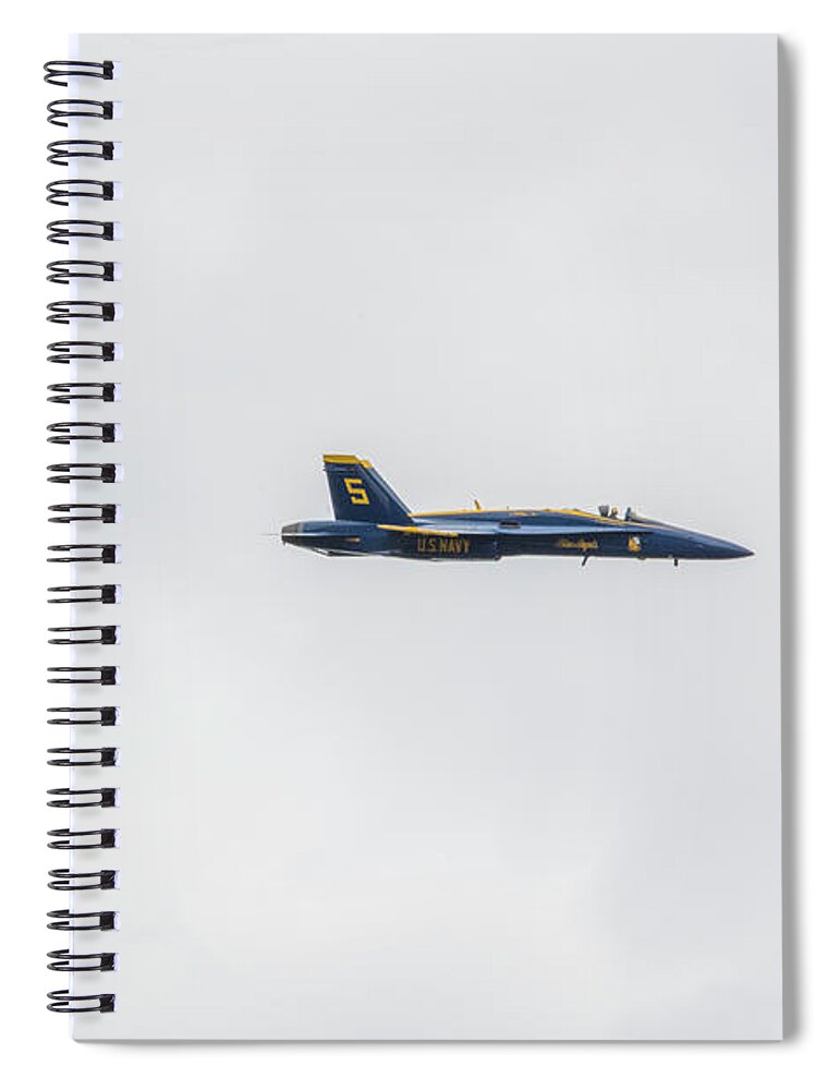 Dangerous Spiral Notebook featuring the photograph Blue Angels 3 by Pelo Blanco Photo