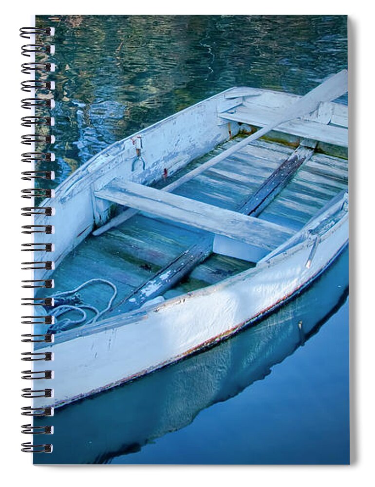 Rowboat Spiral Notebook featuring the photograph Blue Bell by Jeff Cooper