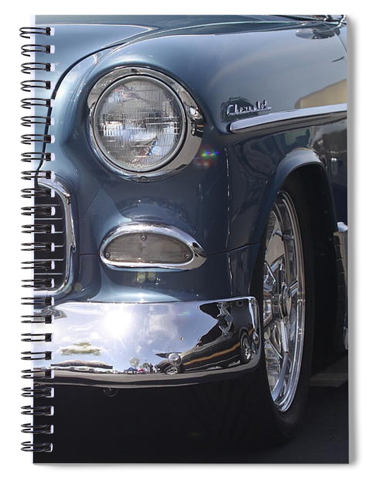 Blue Spiral Notebook featuring the photograph Blue Chevrolet by Jeff Floyd CA
