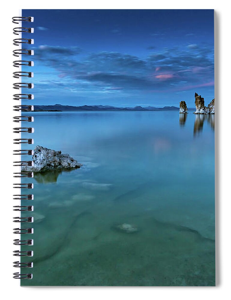Scenery Spiral Notebook featuring the photograph Blue by Jody Partin