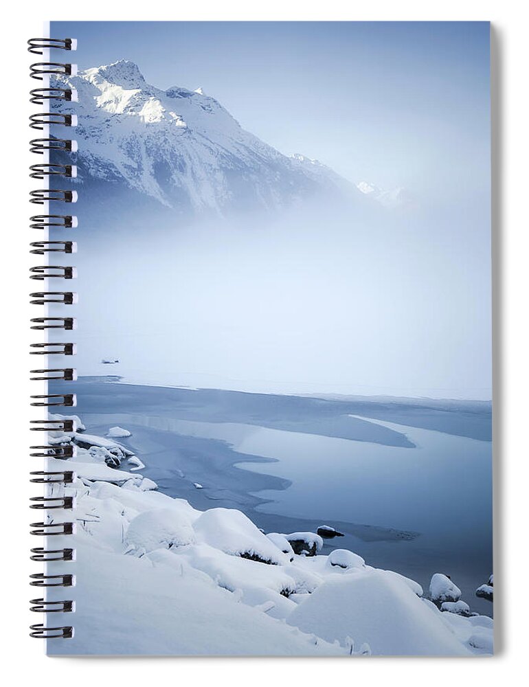 Alaska Spiral Notebook featuring the photograph Blue mountain fog by Michele Cornelius