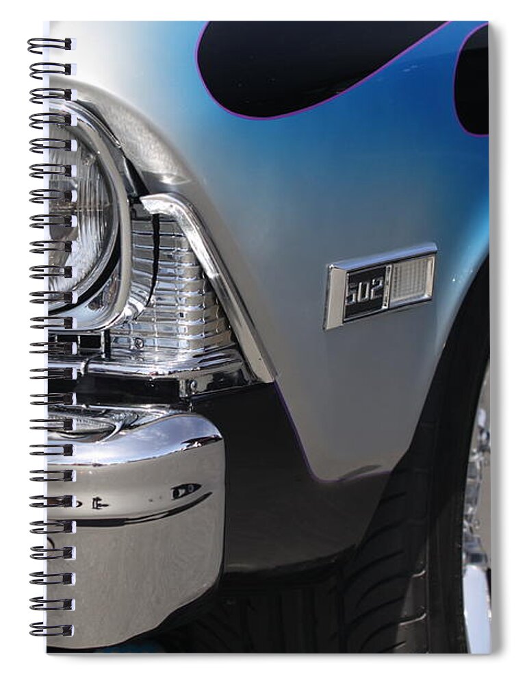 Classic Spiral Notebook featuring the photograph Blue on Black custom by Jeff Floyd CA