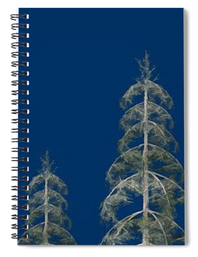Blue Sky Spiral Notebook featuring the painting Blue Sky by David Dehner